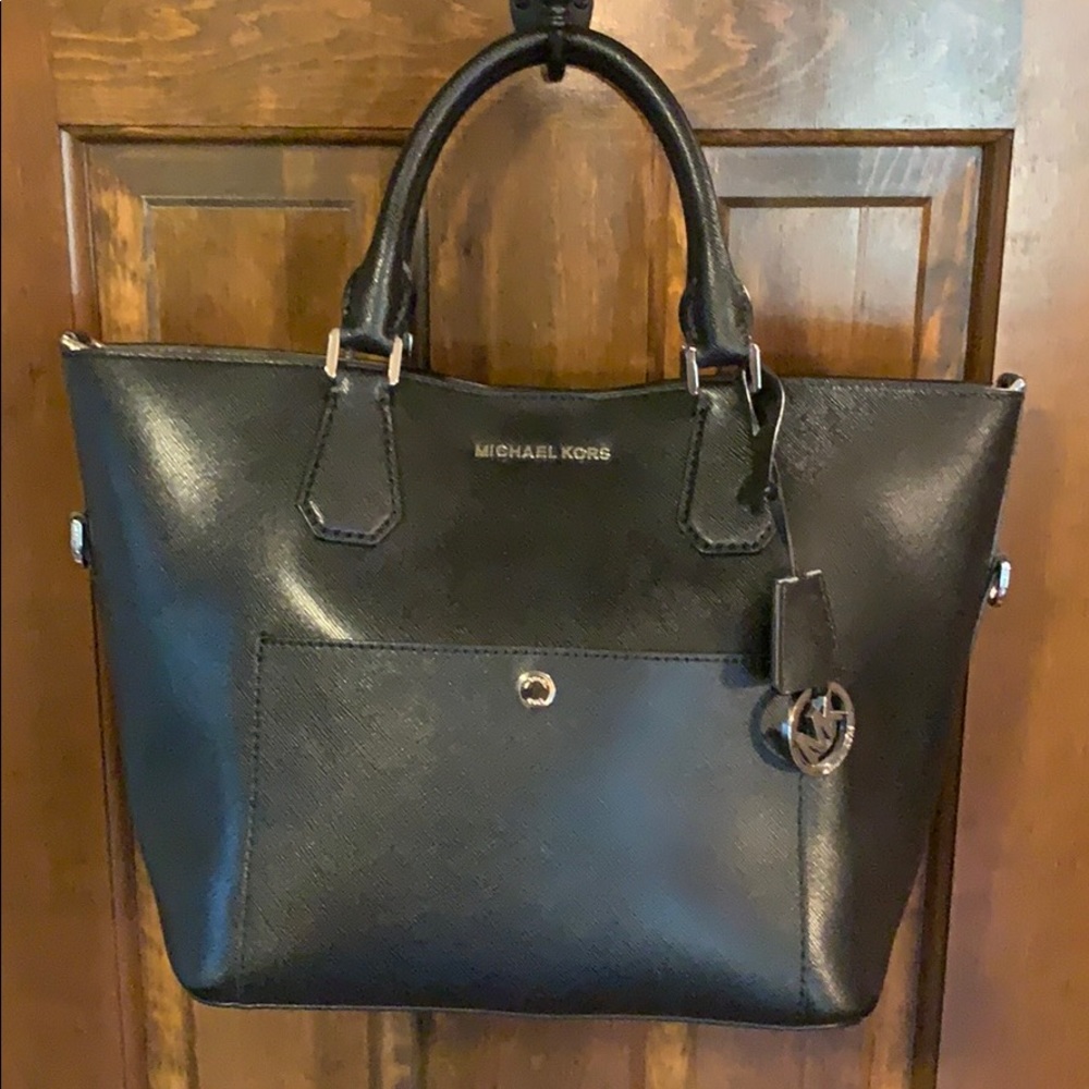 Michael Kors Black Bag with matching Wallet.